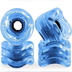 NEW SHARK WHEEL 72MM, 78A DNA Longboard Skateboard Wheels, Sapphire Blue, Sealed